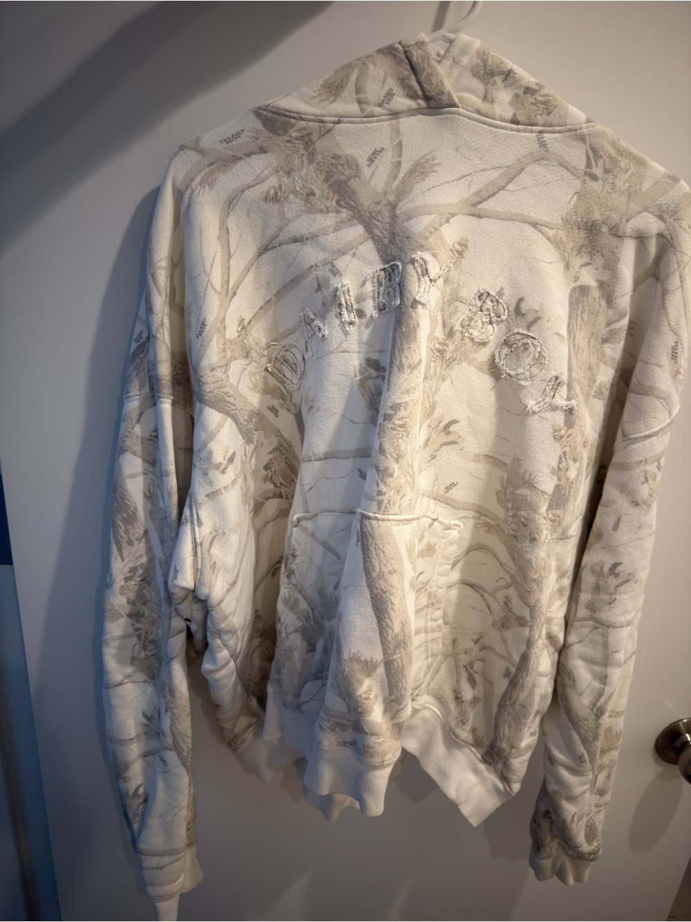 Dairy Boy Woodland Camo Patterned Hoodie Sweatshirt - Women